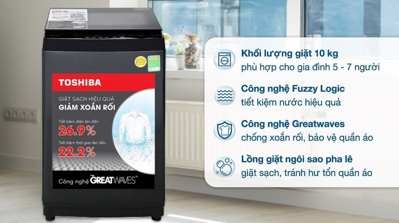 Máy giặt Toshiba 10 kg AW-M1100PV
