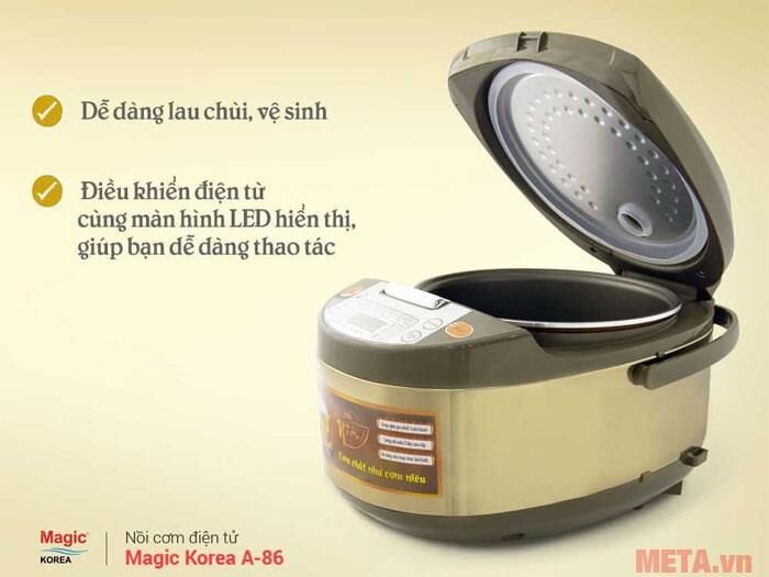 Nồi cơm niêu điện tử Magic A-86 New - Lòng niêu