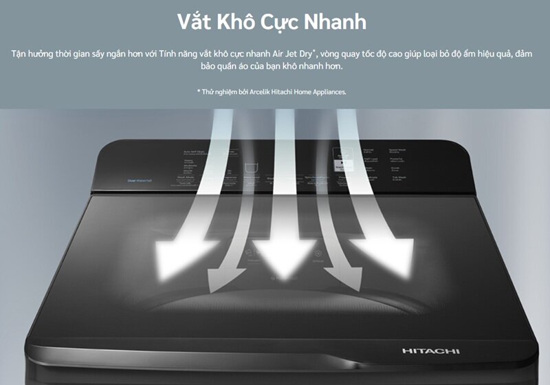 Máy giặt Hitachi Inverter 13.5 Kg LTL-H3MVJWT SL