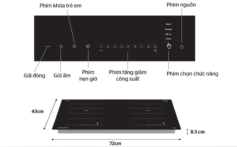 Bếp từ Sunhouse SHB DI66