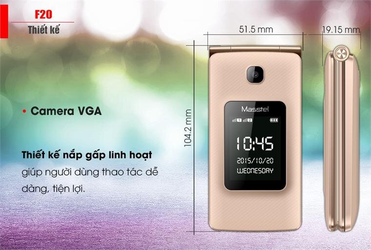 Điện thoại Masstel F20 Navy Điện thoại Masstel F20 Navy