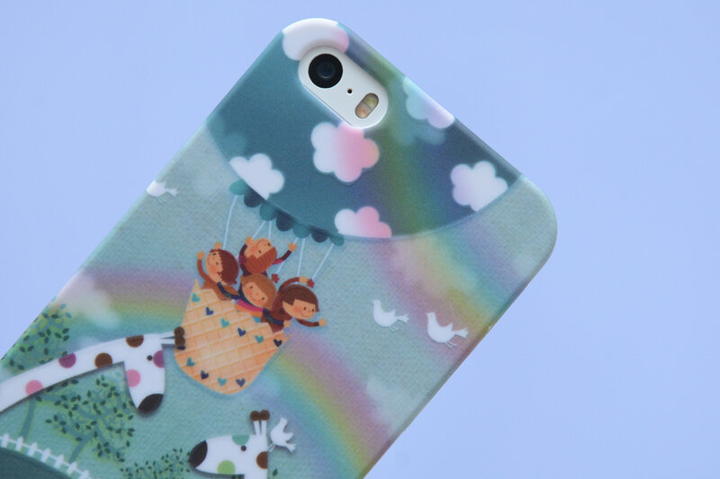 Ốp lưng iPhone 5 - 5S Nhựa in COSANO Hươu Trắng Ốp lưng iPhone 5 - 5S Nhựa in COSANO Hươu Trắng