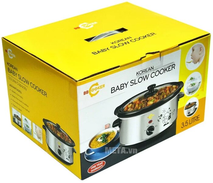 Nồi nấu cháo đa năng Hàn Quốc BBCooker BS35 (3,5 lít)