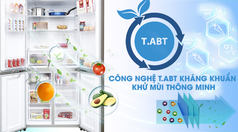 Tủ lạnh Aqua Inverter 456 lít AQR-M530EM