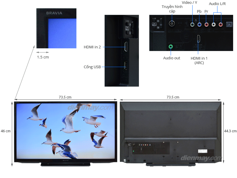 Tivi LED Sony KDL-32R300B 32 inch Tivi LED Sony KDL-32R300B 32 inch