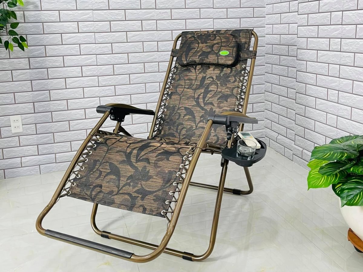 Ghế xếp có chân kê phía trước Ghế xếp thư giãn