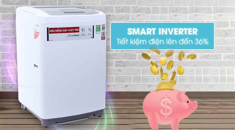 Máy giặt LG Inverter 9.5 kg T2395VSPW Máy giặt LG Inverter 9.5 kg T2395VSPW