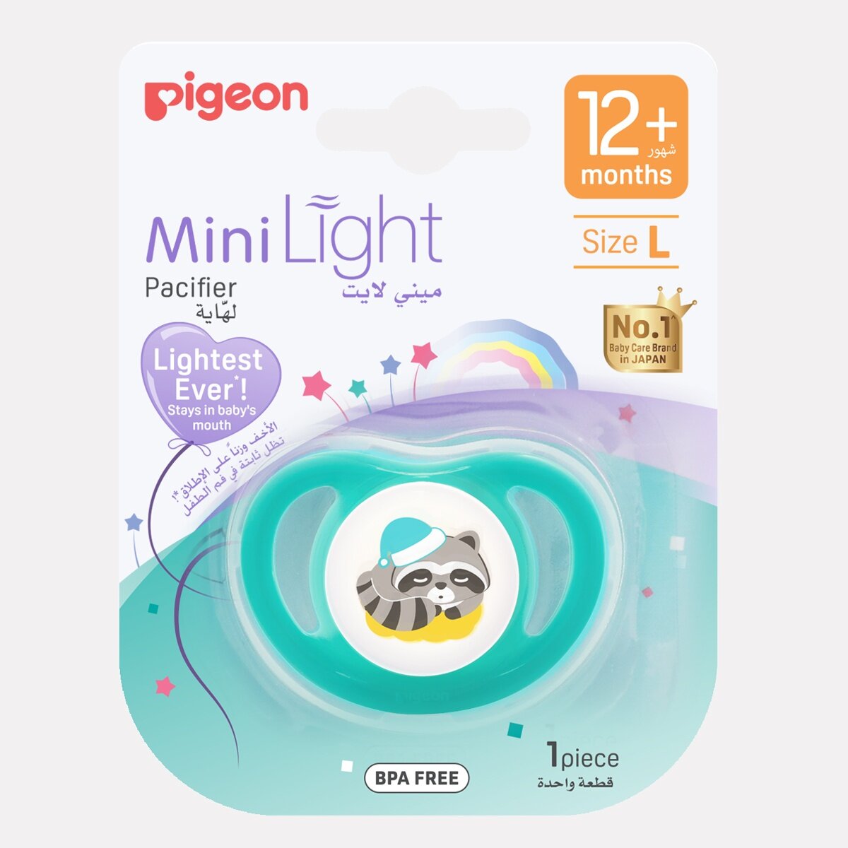 Ty ngậm đơn Pigeon Nhật size L cho bé mấy tuổi?