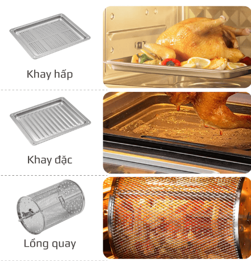 Nồi chiên hơi nước Olivo SF20 Pro được trang bị đầy đủ phụ kiện