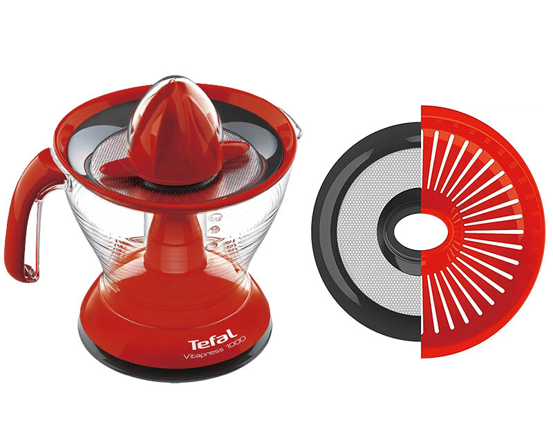 Máy vắt cam có 2 bộ lọc tùy ý lựa chọn 