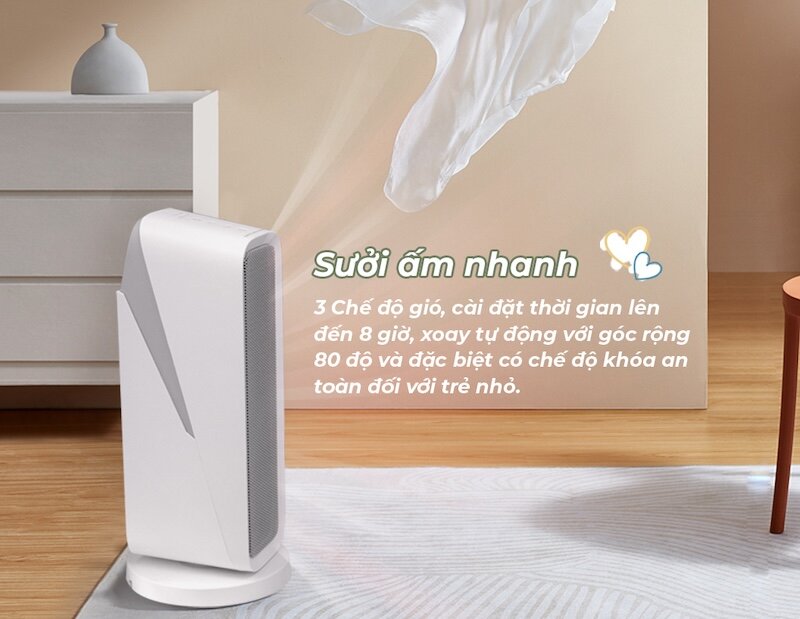 Nguyên lý hoạt động máy sưởi đa năng Moaz BéBé MB – 034 (Ảnh: moazbebe).