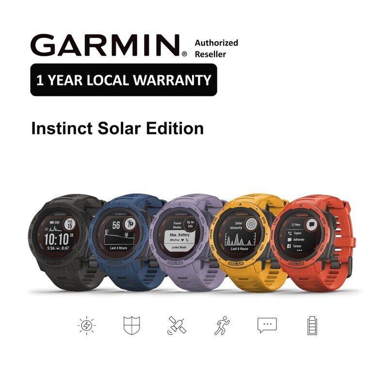 Đồng hồ thông minh Garmin Instinct Solar thiết kế