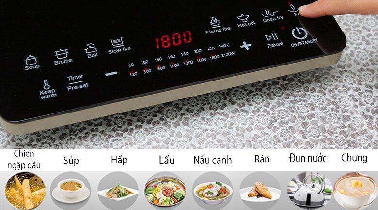 Bếp từ Midea MI-T2114DC Bếp từ Midea MI-T2114DC