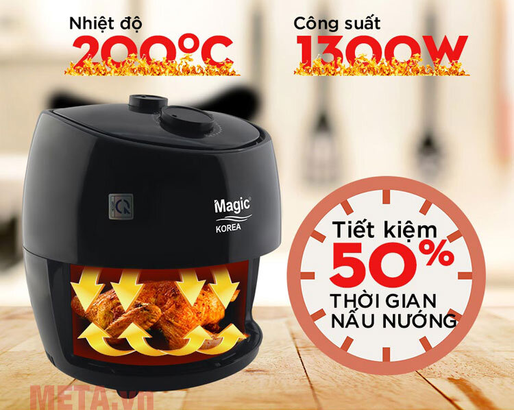 Nồi chiên nướng không dầu Magic Korea A-85 3.5 lít
