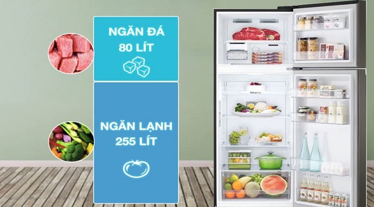Tủ lạnh LG Inverter 335 lít GN-M332PS Tủ lạnh LG Inverter 335 lít GN-M332PS
