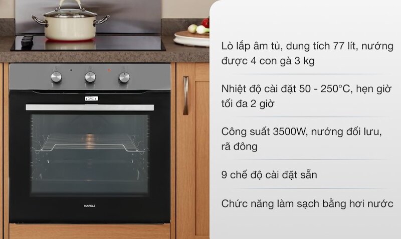Lò nướng âm tủ Hafele HO-K60C/ 535.62.591