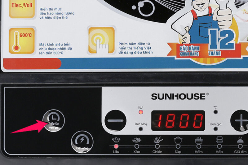 Bếp từ Sunhouse SHD6149 Bếp từ Sunhouse SHD6149