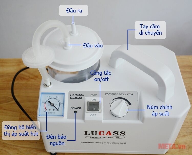 Máy hút dịch 1 bình Lucass SS-6A