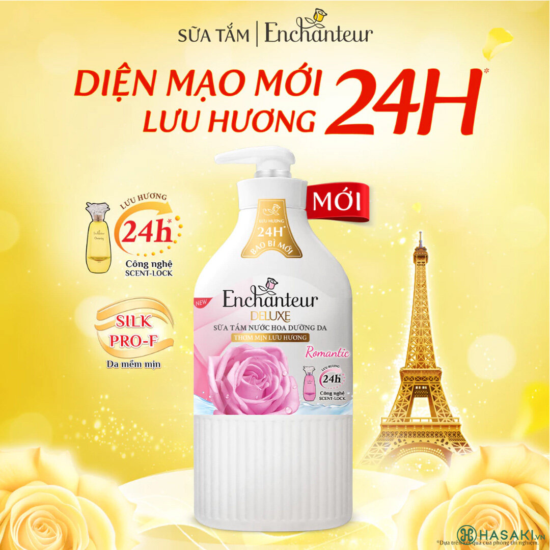 Mua Sữa Tắm Enchanteur Nước Hoa Dưỡng Da Romantic 650g tại Hasaki