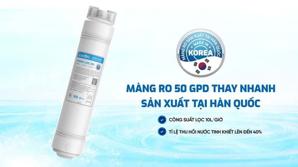 Máy lọc nước dùng màng RO của Hàn Quốc Máy lọc nước RO