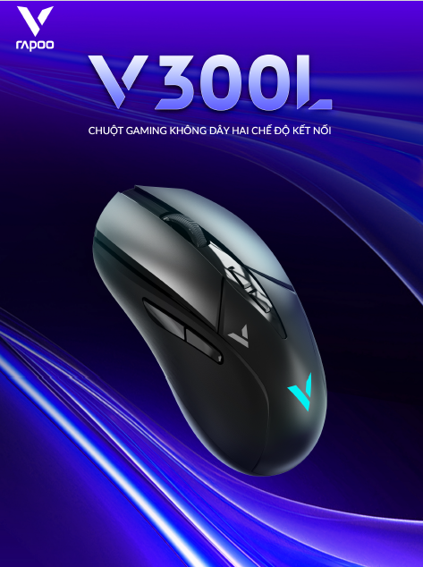 Chuột Gaming không dây Rapoo V300L (Wireless 2.4ghz/Dây USB) 1