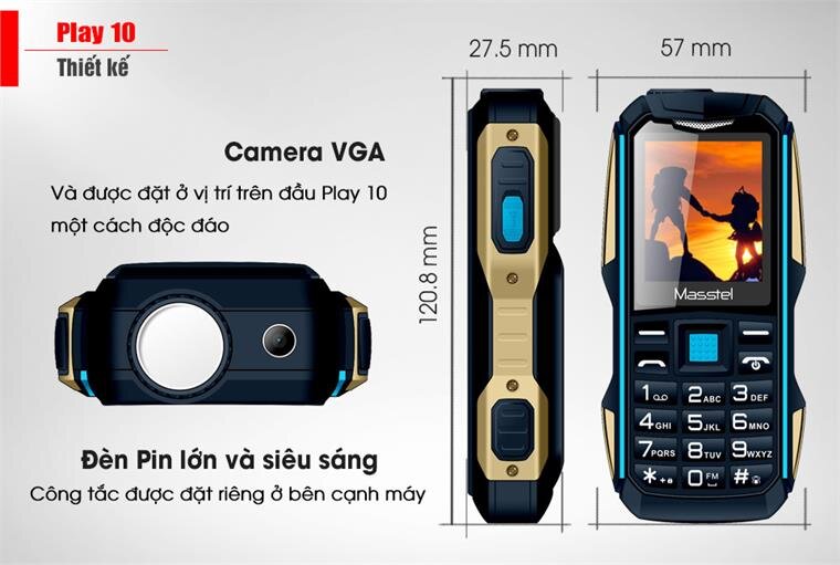 Điện thoại Masstel Play 10 Green