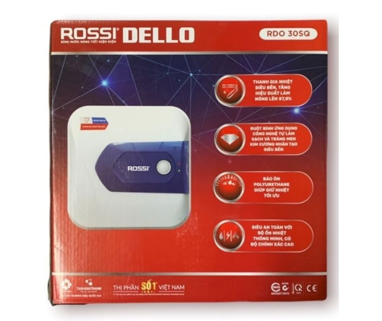 Bình nóng lạnh Rossi Dello RDO-30 SQ