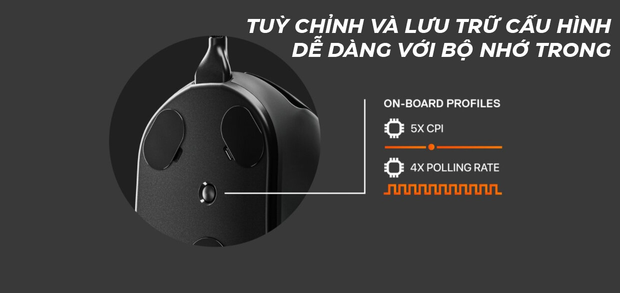 Chuột không dây Steelseries Prime wireless (62593) (USB/RGB) 6
