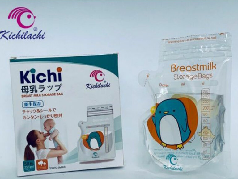 Túi trữ sữa kichilachi - Hộp 30 túi 100ml
