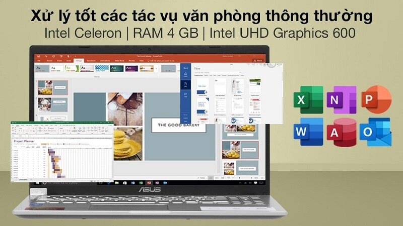Xử lý tốt tác vụ văn phòng.