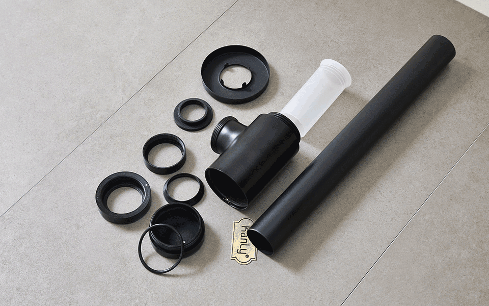 Ống thải chữ P Kanly bằng đồng GCP02B