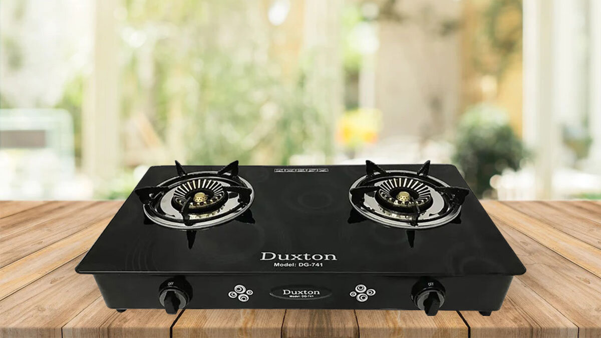 Bếp gas đôi Duxton DG-741 với vẻ ngoài hiện đại cùng gam màu đen sang trọng