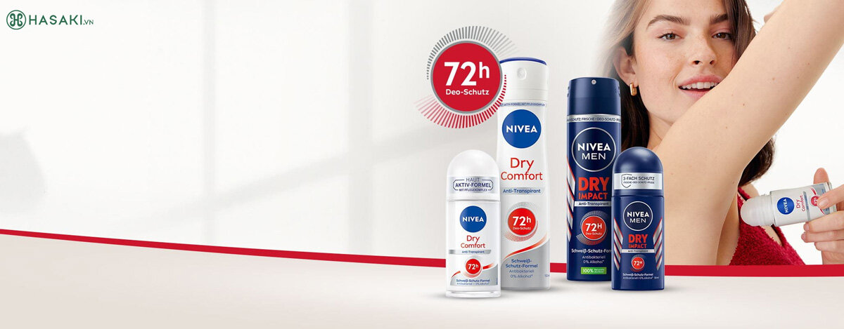 Lăn Ngăn Mùi NIVEA Comfort Khô Thoáng Cho Nữ 50ml