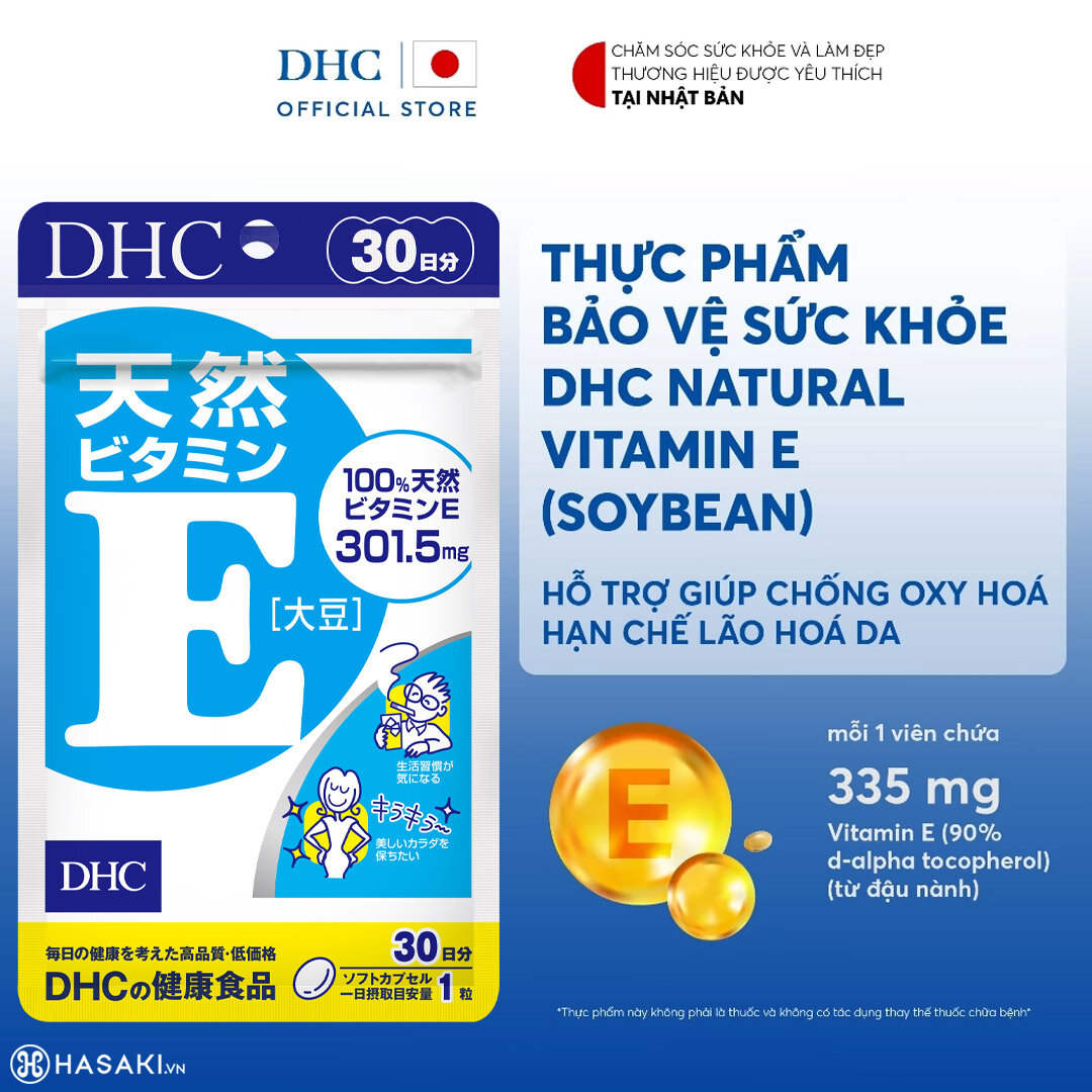 Sản phẩm Thực Phẩm Bảo Vệ Sức Khỏe DHC Viên Uống Bổ Sung Vitamin E 30 Ngày hiện đã có mặt tại Hasaki 