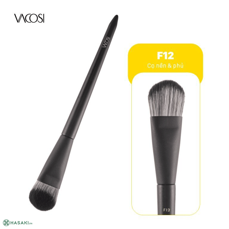 Cọ Nền & Phủ Vát Xéo Vacosi Finger Foundation Brush F12