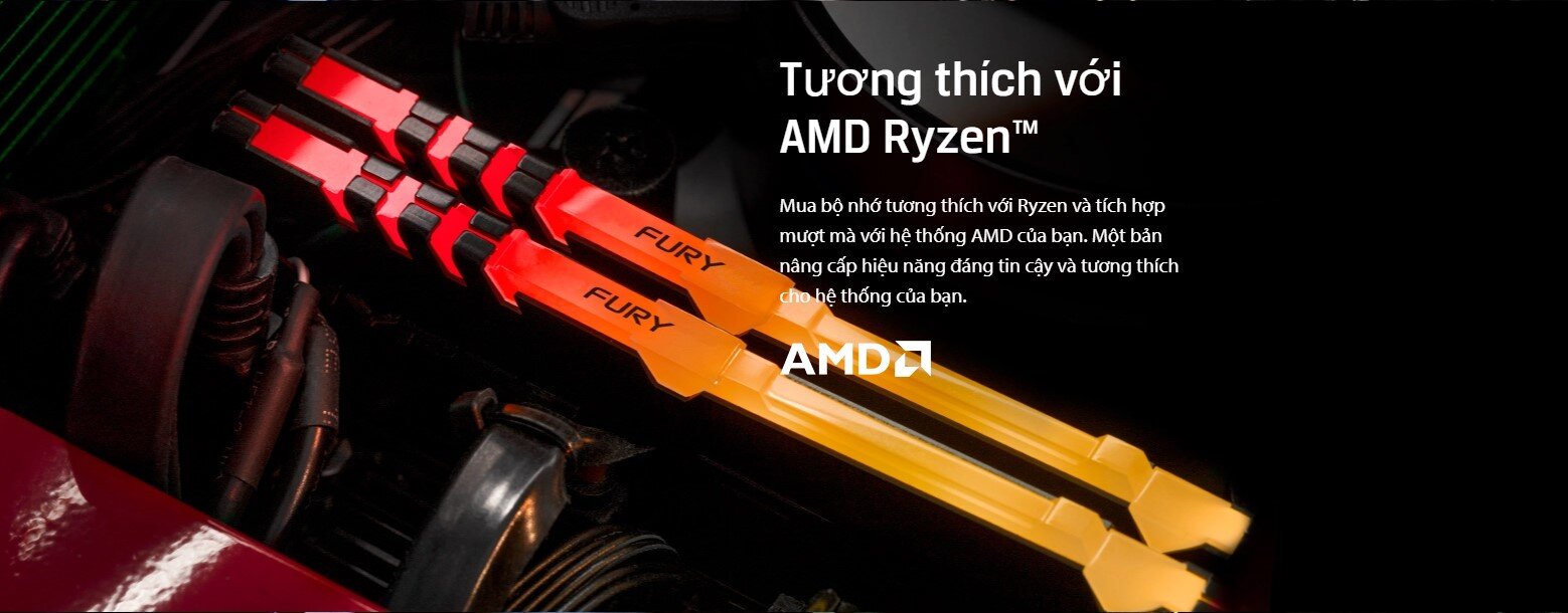 Ram Desktop Kingston Fury Beast RGB  ddr4