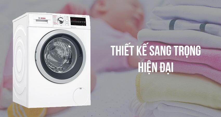 Máy Giặt Kết Hợp Sấy Bosch WVG30462SG 8kg, Seri 6