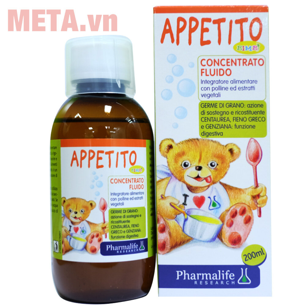 Siro ăn ngon Fitobimbi Appetito bimbi 200ml
