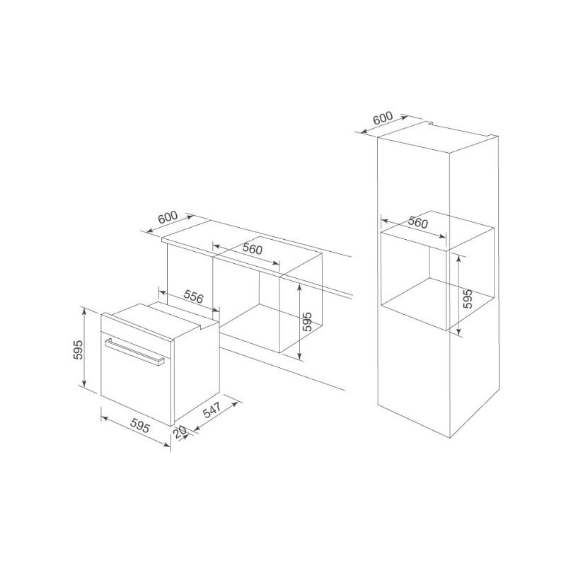 Lò nướng âm tủ Malloca MOV-726 MC