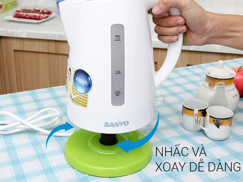Bình siêu tốc Sanyo SJK-F733 1.7 lít Bình siêu tốc Sanyo SJK-F733 1.7 lít