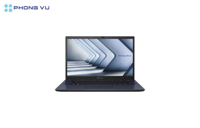 ASUS ExpertBook B1 sở hữu màn hình góc rộng với 14 inch, tạo ra trải nghiệm hình ảnh tuyệt vời, bảo vệ sức khỏe đôi mắt cho người dùng