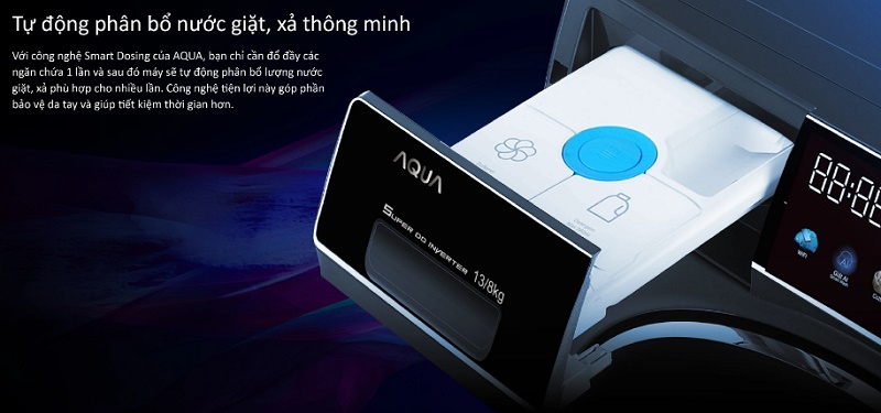 Máy giặt sấy Aqua Inverter giặt 13kg sấy 8kg AQD-DH1300H.PS 6 yH5BAEAAAAALAAAAAABAAEAAAIBRAA7