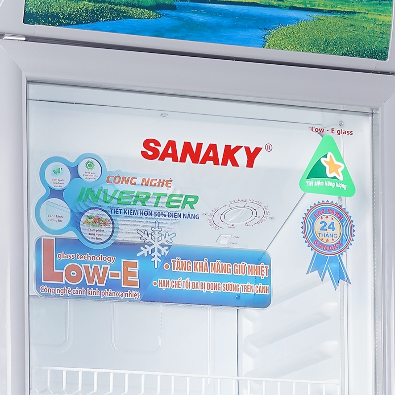 Tủ mát Sanaky Inverter 1 cánh 200 lít VH-258K3L 4 Tủ mát Sanaky Inverter 1 cánh 200 lít VH-258K3L