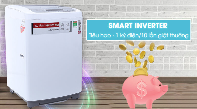 Máy giặt LG Inverter 8.5 kg T2385VSPW Máy giặt LG Inverter 8.5 kg T2385VSPW