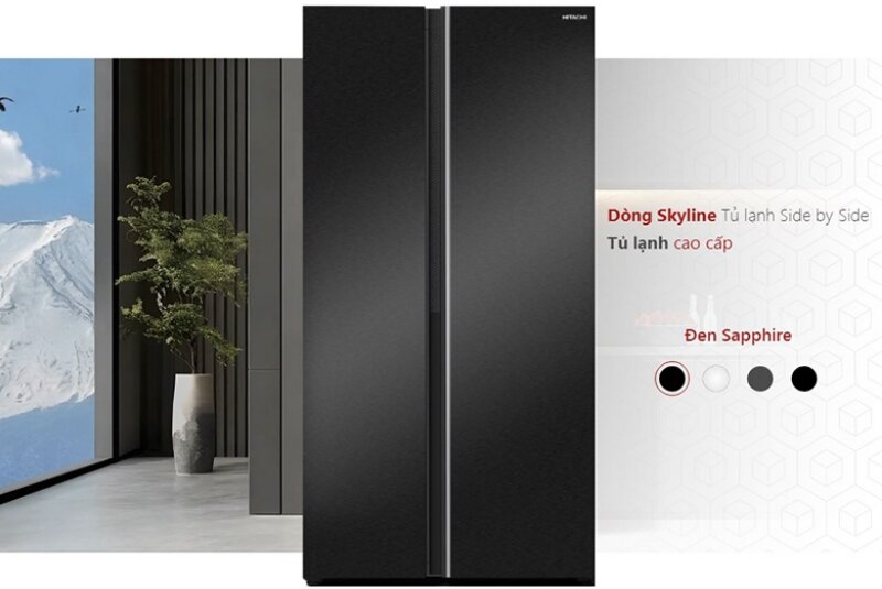 Tủ lạnh Hitachi Inverter 653 lít HRSN9713ESAUVN