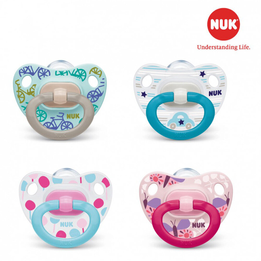 Bộ 2 ty giả NUK Silicone Classic cho bé 0-6M  Bộ 2 ty giả NUK Silicone Classic cho bé 0-6M