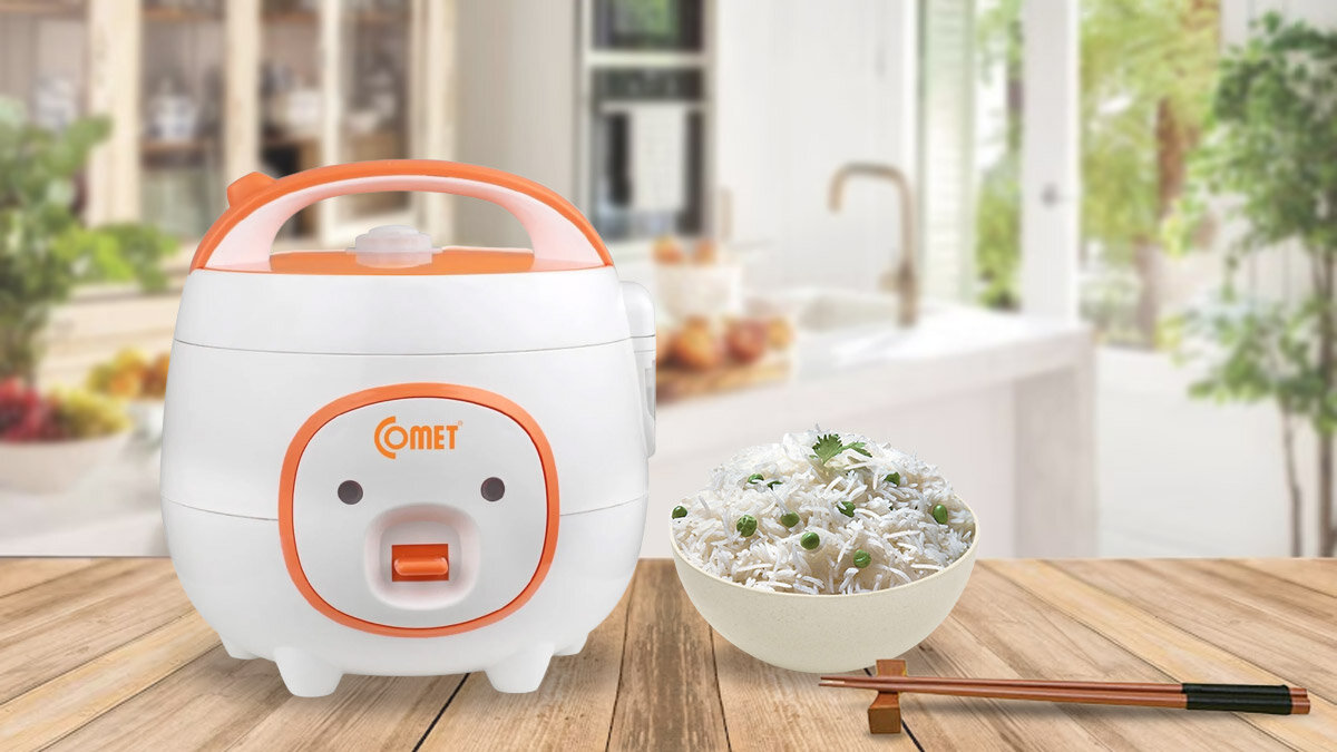Nồi cơm điện Comet CM8006 nhỏ gọn, bắt mắt