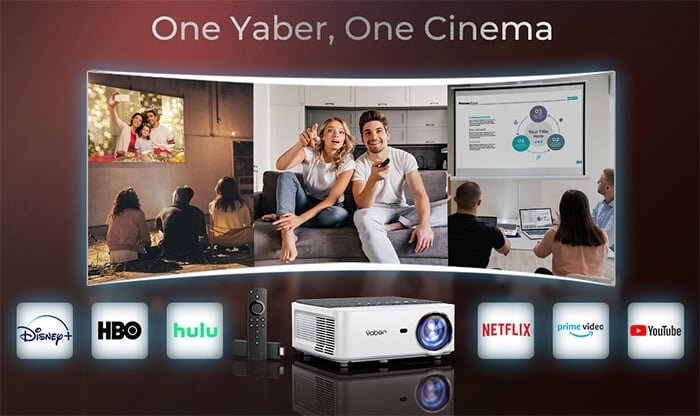 Máy tích hợp hệ điều hành Android Máy chiếu Yaber V6 Pro