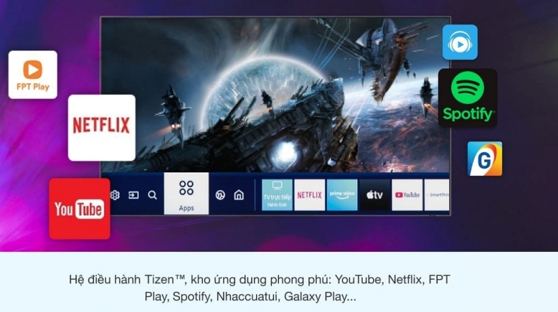 Smart Tivi Samsung HD 32 inch 32T4500 (UA32T4500) 5 Hệ điều hành Tizen thân thiện