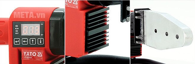 Máy hàn ống nhựa hiển thị số Yato YT-82250 Máy hàn ống nhựa hiển thị số Yato YT-82250